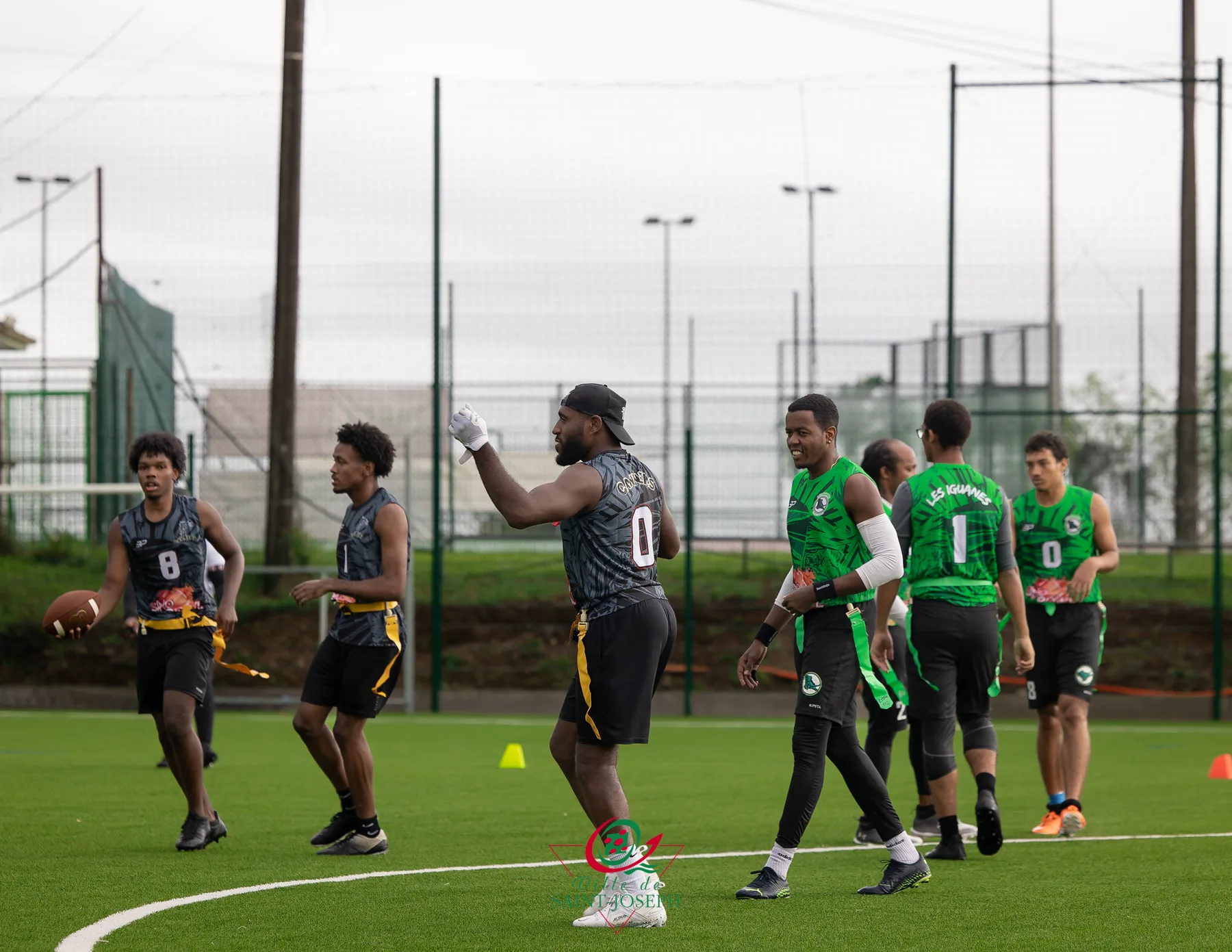 Défense des Iguanes pendant le SINOBOWL 2024