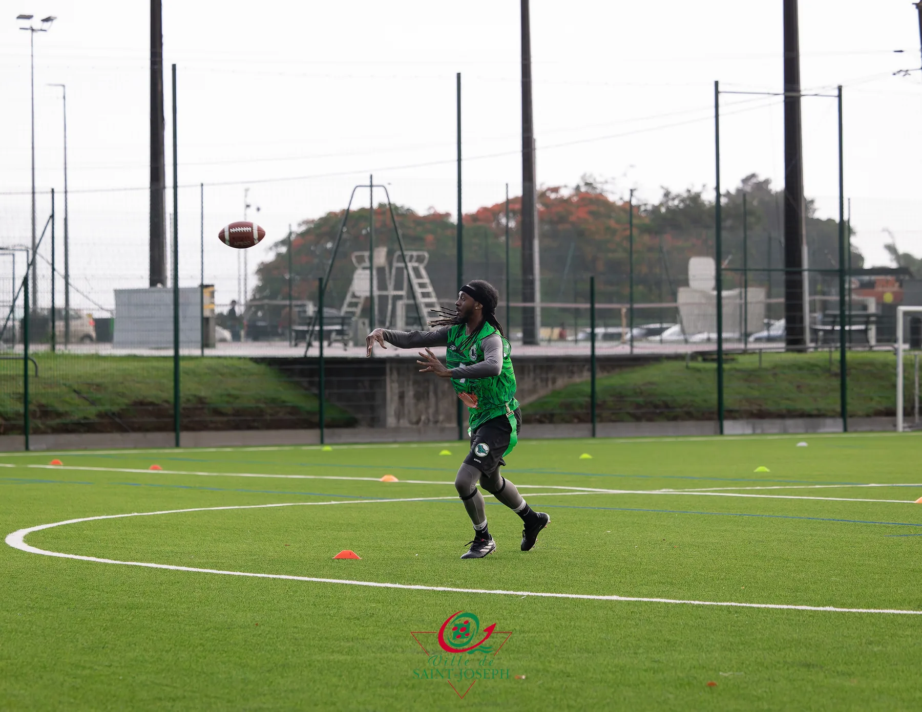 Action offensive des Iguanes pendant la finale du SINOBOWL
