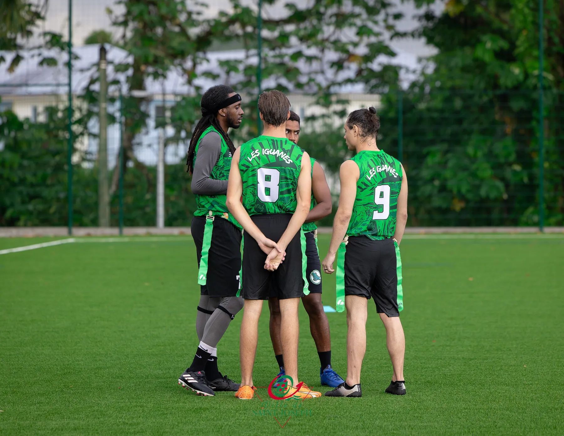 Sideline des Iguanes pendant le SINOBOWL 2024